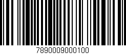 Código de barras (EAN, GTIN, SKU, ISBN): '7890009000100'