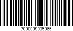 Código de barras (EAN, GTIN, SKU, ISBN): '7890009035966'