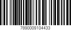 Código de barras (EAN, GTIN, SKU, ISBN): '7890009104433'