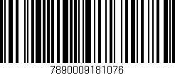 Código de barras (EAN, GTIN, SKU, ISBN): '7890009181076'