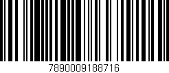 Código de barras (EAN, GTIN, SKU, ISBN): '7890009188716'