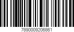 Código de barras (EAN, GTIN, SKU, ISBN): '7890009206861'