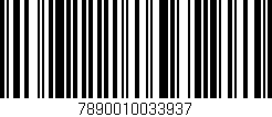 Código de barras (EAN, GTIN, SKU, ISBN): '7890010033937'