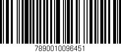 Código de barras (EAN, GTIN, SKU, ISBN): '7890010096451'