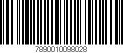 Código de barras (EAN, GTIN, SKU, ISBN): '7890010098028'
