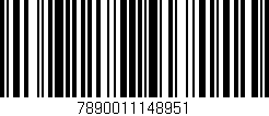 Código de barras (EAN, GTIN, SKU, ISBN): '7890011148951'