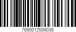 Código de barras (EAN, GTIN, SKU, ISBN): '7890012589036'