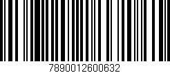 Código de barras (EAN, GTIN, SKU, ISBN): '7890012600632'