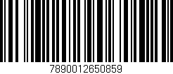 Código de barras (EAN, GTIN, SKU, ISBN): '7890012650859'