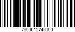 Código de barras (EAN, GTIN, SKU, ISBN): '7890012748099'