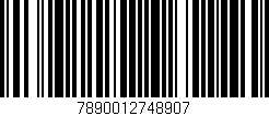 Código de barras (EAN, GTIN, SKU, ISBN): '7890012748907'