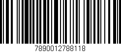 Código de barras (EAN, GTIN, SKU, ISBN): '7890012788118'