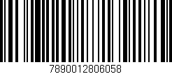 Código de barras (EAN, GTIN, SKU, ISBN): '7890012806058'