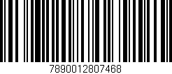 Código de barras (EAN, GTIN, SKU, ISBN): '7890012807468'