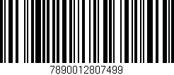 Código de barras (EAN, GTIN, SKU, ISBN): '7890012807499'