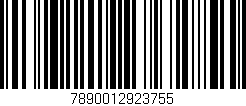 Código de barras (EAN, GTIN, SKU, ISBN): '7890012923755'