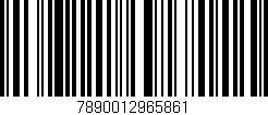 Código de barras (EAN, GTIN, SKU, ISBN): '7890012965861'