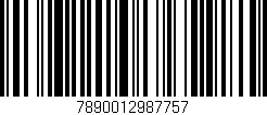 Código de barras (EAN, GTIN, SKU, ISBN): '7890012987757'