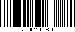 Código de barras (EAN, GTIN, SKU, ISBN): '7890012999538'