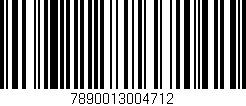 Código de barras (EAN, GTIN, SKU, ISBN): '7890013004712'