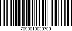 Código de barras (EAN, GTIN, SKU, ISBN): '7890013039783'