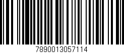 Código de barras (EAN, GTIN, SKU, ISBN): '7890013057114'