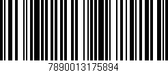 Código de barras (EAN, GTIN, SKU, ISBN): '7890013175894'