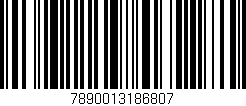 Código de barras (EAN, GTIN, SKU, ISBN): '7890013186807'