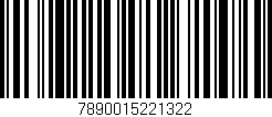 Código de barras (EAN, GTIN, SKU, ISBN): '7890015221322'