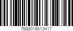 Código de barras (EAN, GTIN, SKU, ISBN): '7890018513417'