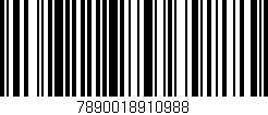Código de barras (EAN, GTIN, SKU, ISBN): '7890018910988'