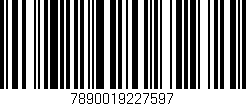 Código de barras (EAN, GTIN, SKU, ISBN): '7890019227597'