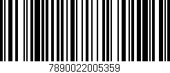 Código de barras (EAN, GTIN, SKU, ISBN): '7890022005359'