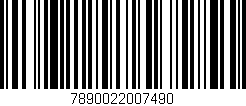 Código de barras (EAN, GTIN, SKU, ISBN): '7890022007490'