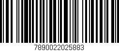 Código de barras (EAN, GTIN, SKU, ISBN): '7890022025883'