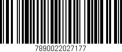 Código de barras (EAN, GTIN, SKU, ISBN): '7890022027177'
