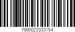 Código de barras (EAN, GTIN, SKU, ISBN): '7890022033154'