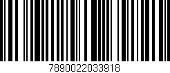 Código de barras (EAN, GTIN, SKU, ISBN): '7890022033918'