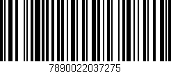 Código de barras (EAN, GTIN, SKU, ISBN): '7890022037275'