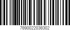 Código de barras (EAN, GTIN, SKU, ISBN): '7890022038302'
