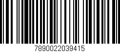Código de barras (EAN, GTIN, SKU, ISBN): '7890022039415'