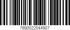 Código de barras (EAN, GTIN, SKU, ISBN): '7890022044907'