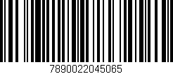 Código de barras (EAN, GTIN, SKU, ISBN): '7890022045065'