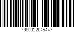 Código de barras (EAN, GTIN, SKU, ISBN): '7890022045447'