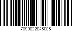 Código de barras (EAN, GTIN, SKU, ISBN): '7890022045805'
