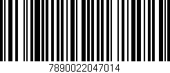 Código de barras (EAN, GTIN, SKU, ISBN): '7890022047014'
