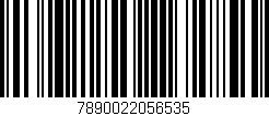 Código de barras (EAN, GTIN, SKU, ISBN): '7890022056535'