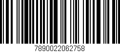Código de barras (EAN, GTIN, SKU, ISBN): '7890022062758'