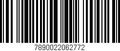 Código de barras (EAN, GTIN, SKU, ISBN): '7890022062772'