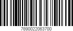 Código de barras (EAN, GTIN, SKU, ISBN): '7890022063700'